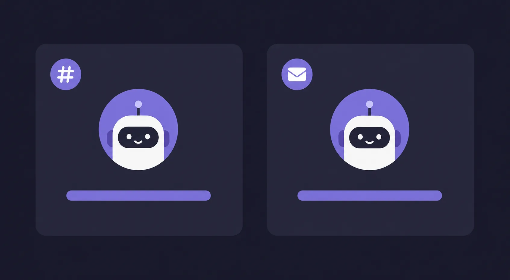 Ayrı kanal ve özel mesaj önizlemeleri gösteren Discord hoş geldin mesajı düzenleyicisi