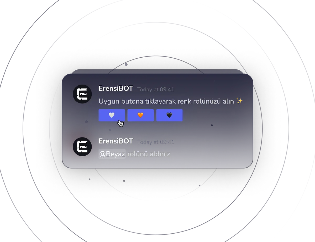 ErensiBOT Discord emoji rol kurulumu